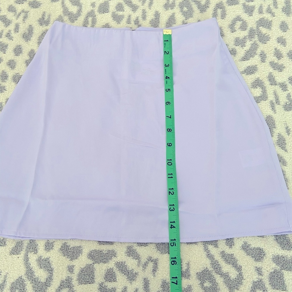 NWT WE WORE WHAT MINI SLIP SKIRT IN HEATHER PURPLE SIZE XS - Picture 7 of 9